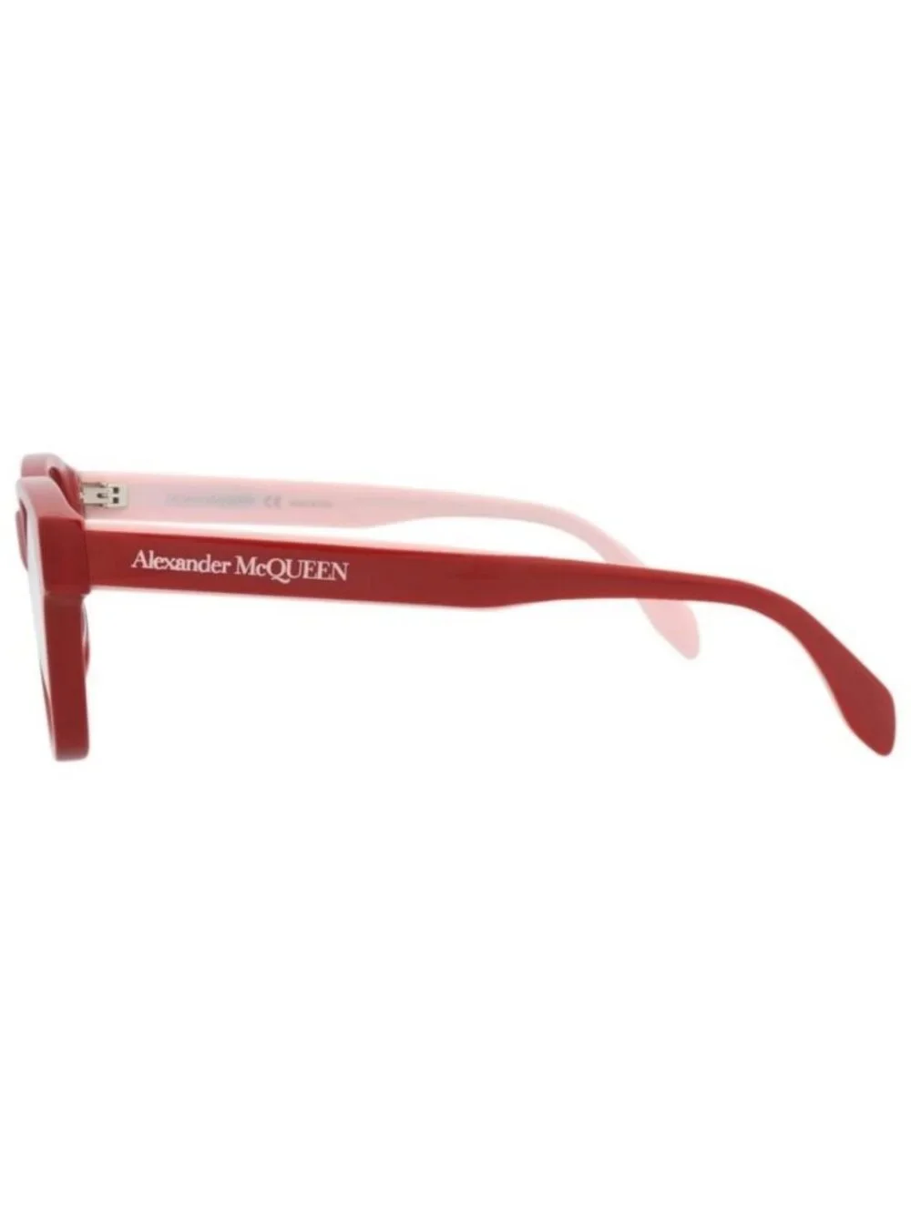 New Alexander McQueen Womens Square/Rectangle Red Red Transparent Fashion Design